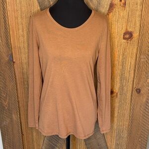 No Boundaries Women's Brown Long Sleeve Top